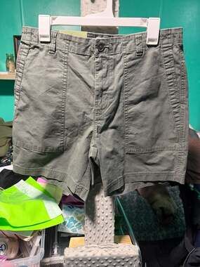 C0031 Goodfellow & Co Men's Utility Shorts Olive Green Size M 7 Inch Inseam New